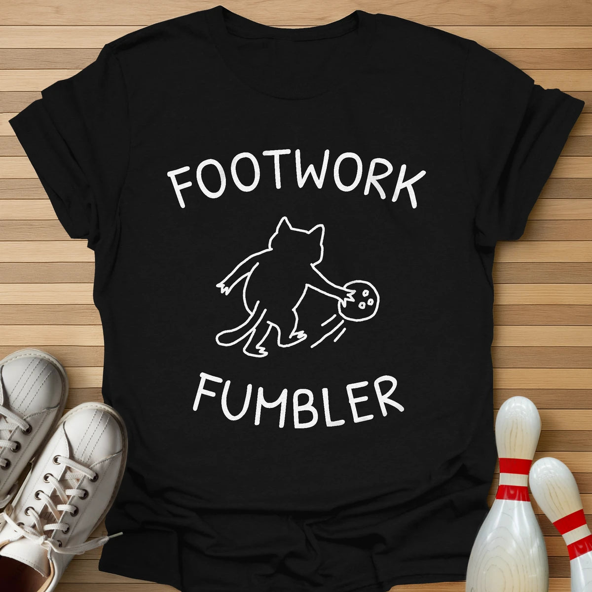 Footwork Fumbler Cartoon T-Shirt