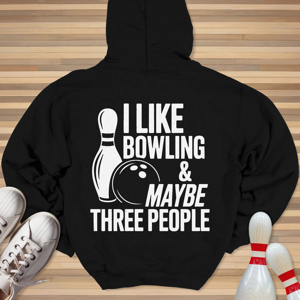 I Like Bowling Hoodie