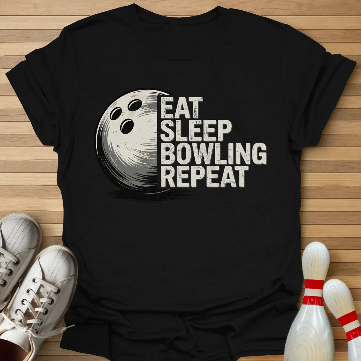 Eat Sleep Bowling Repeat T-Shirt
