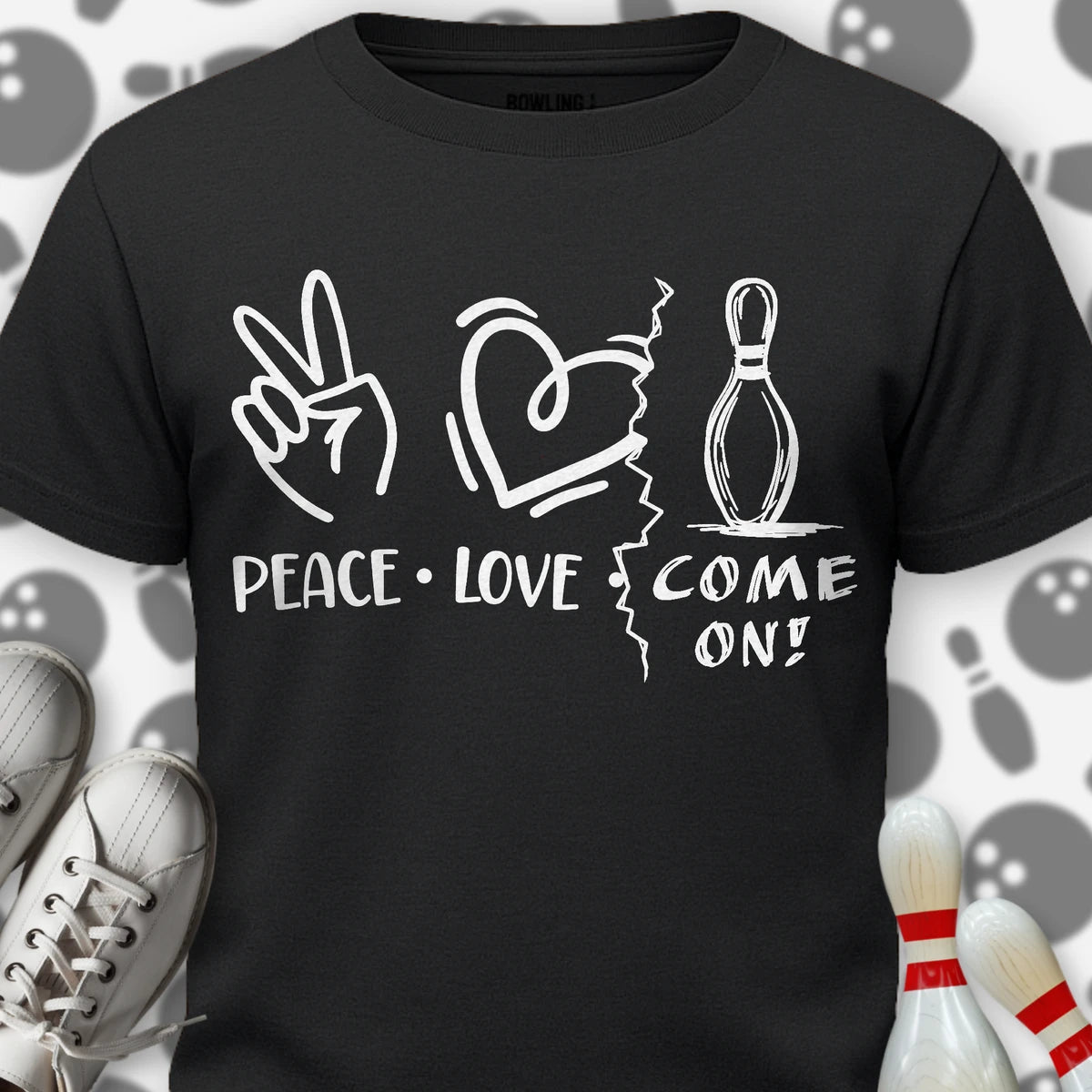 Peace Love COME ON! T-Shirt
