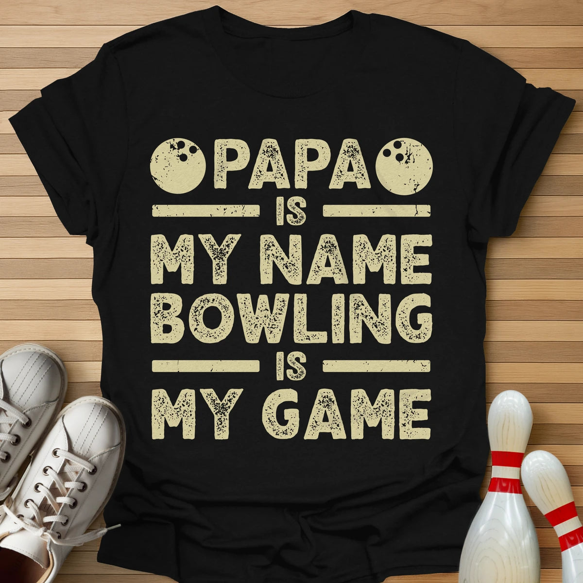 Papa Bowling Is My Game T-Shirt