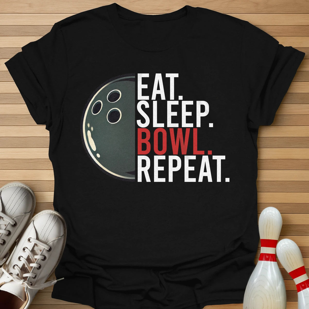 Eat Sleep Bowl Repeat T-Shirt