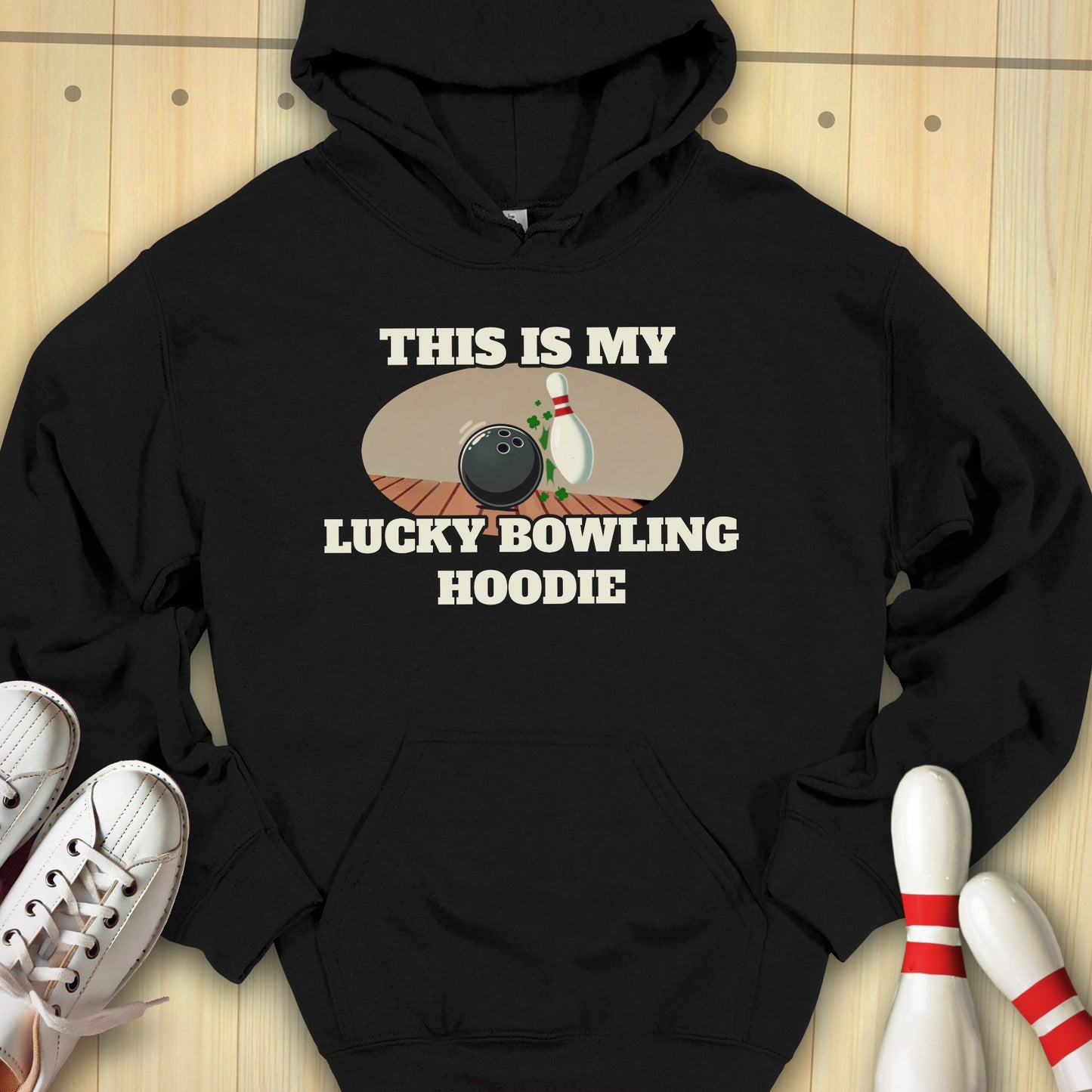 Lucky Bowling Hoodie Hooded Sweatshirt