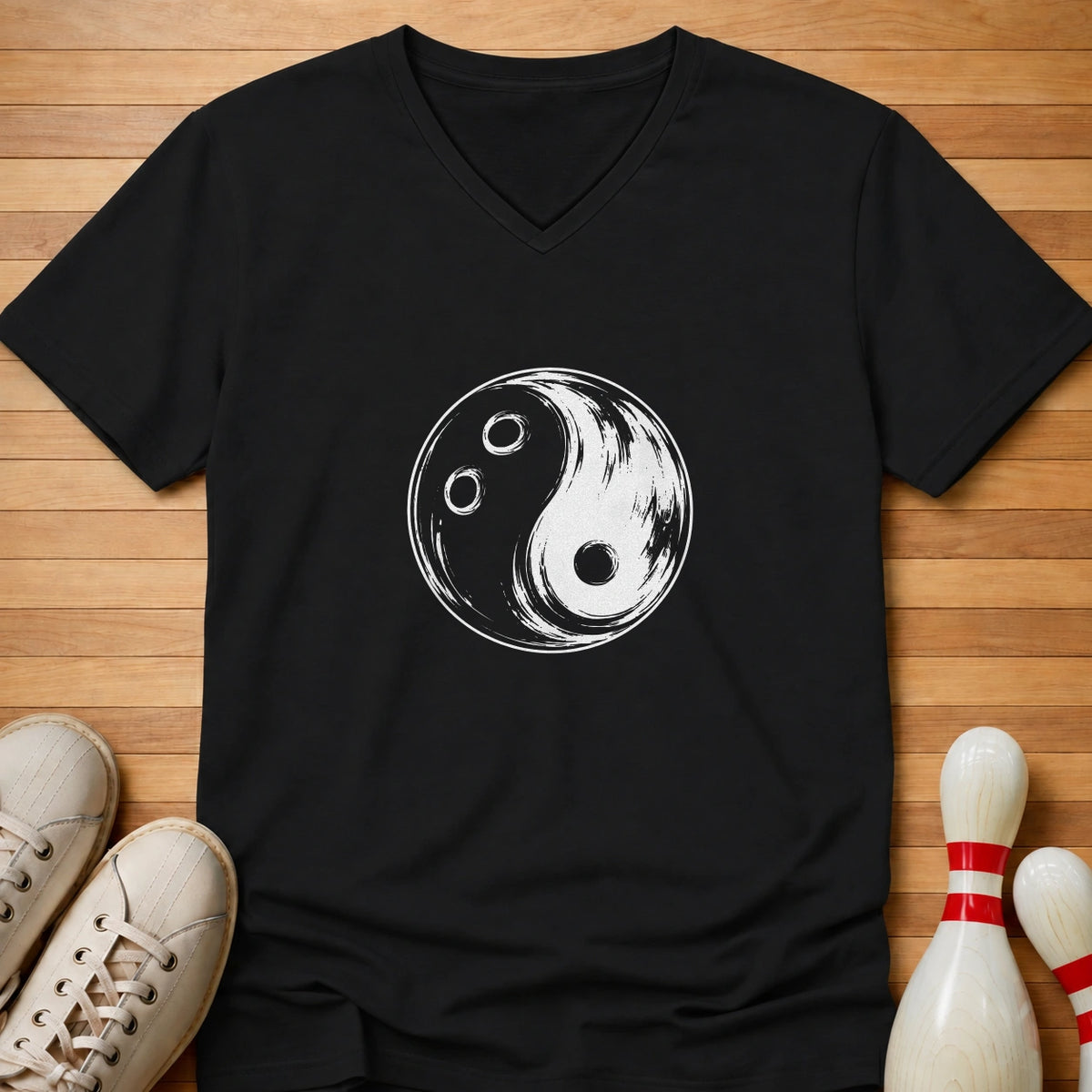 Yin Yang Ball Women's V-Neck