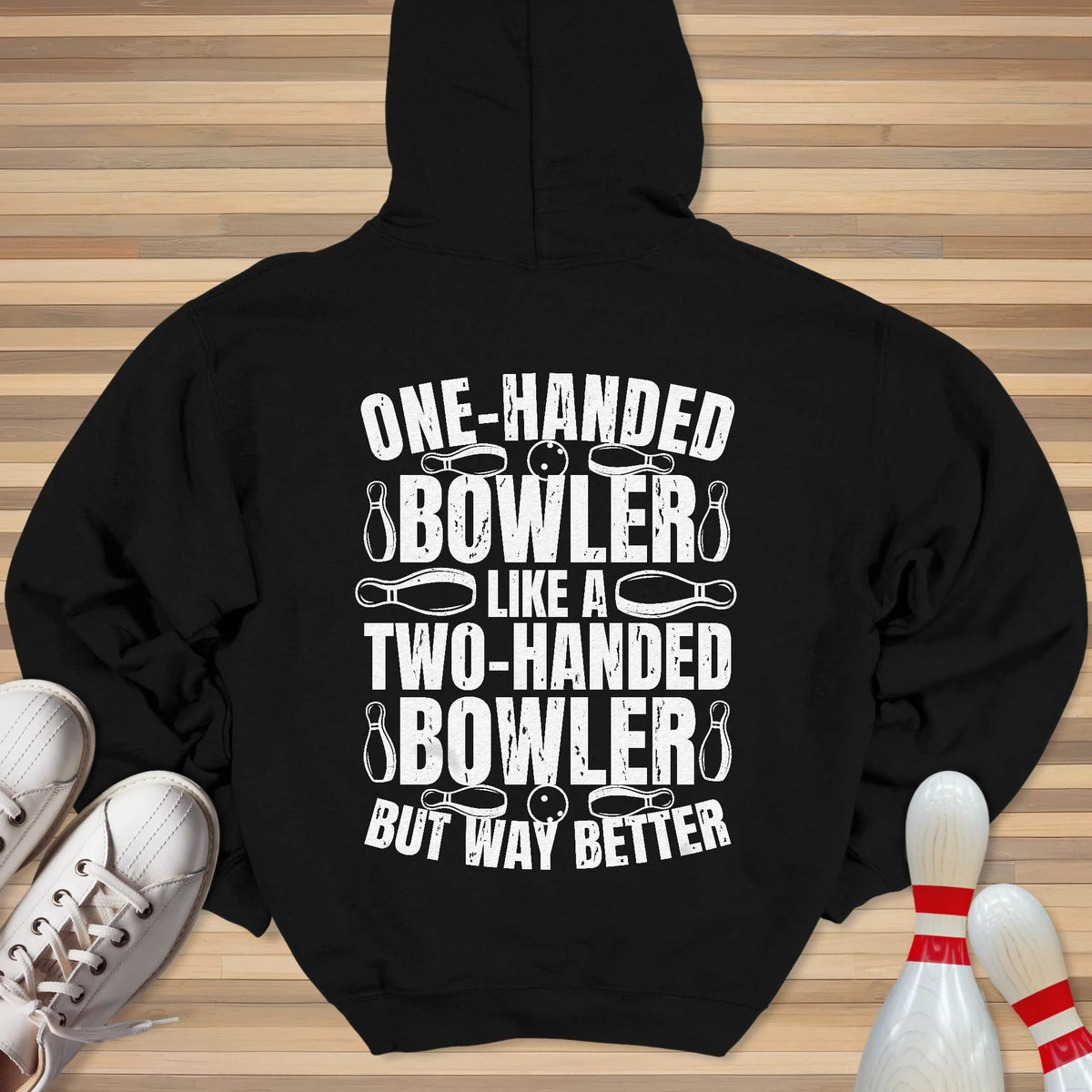 One Handed Bowler Hoodie