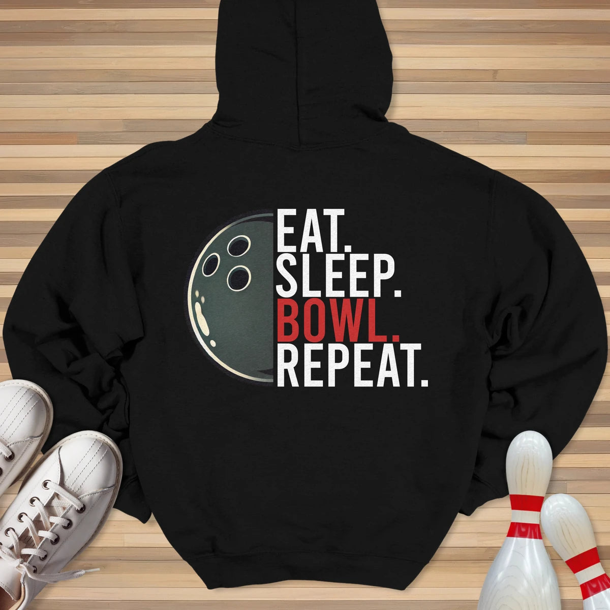 Eat Sleep Bowl Repeat Hoodie