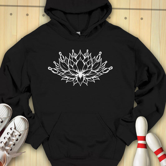 Bowling Mandala Lotus Hooded Sweatshirt