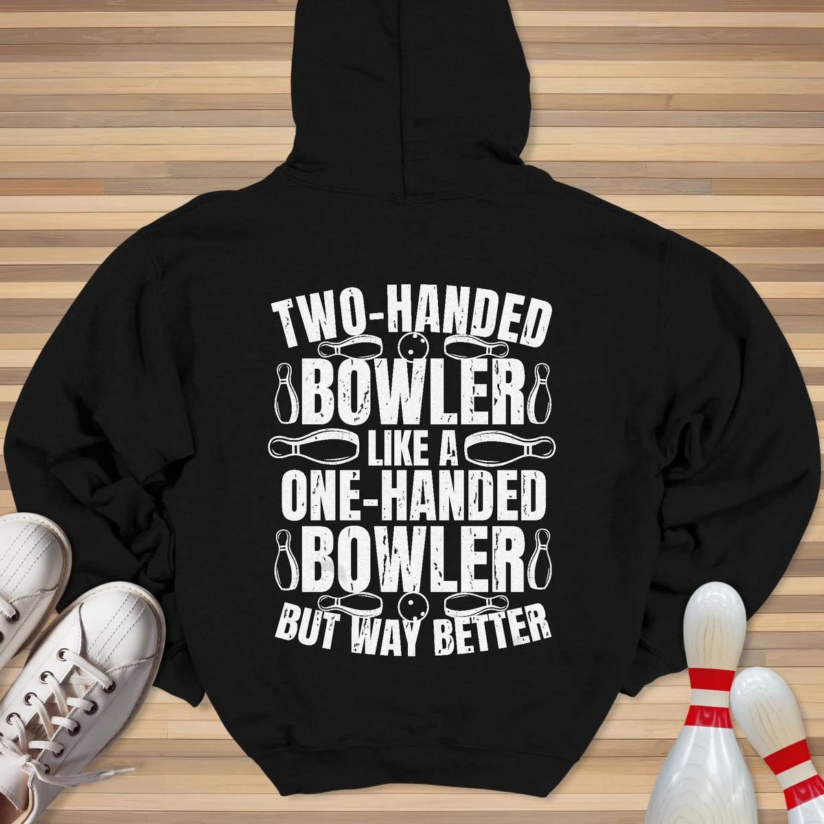 Two Handed Bowler Hoodie