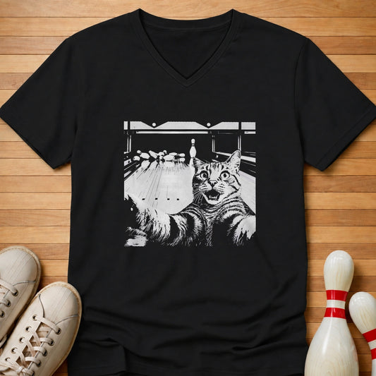 10 Pin Cat Women's V-Neck