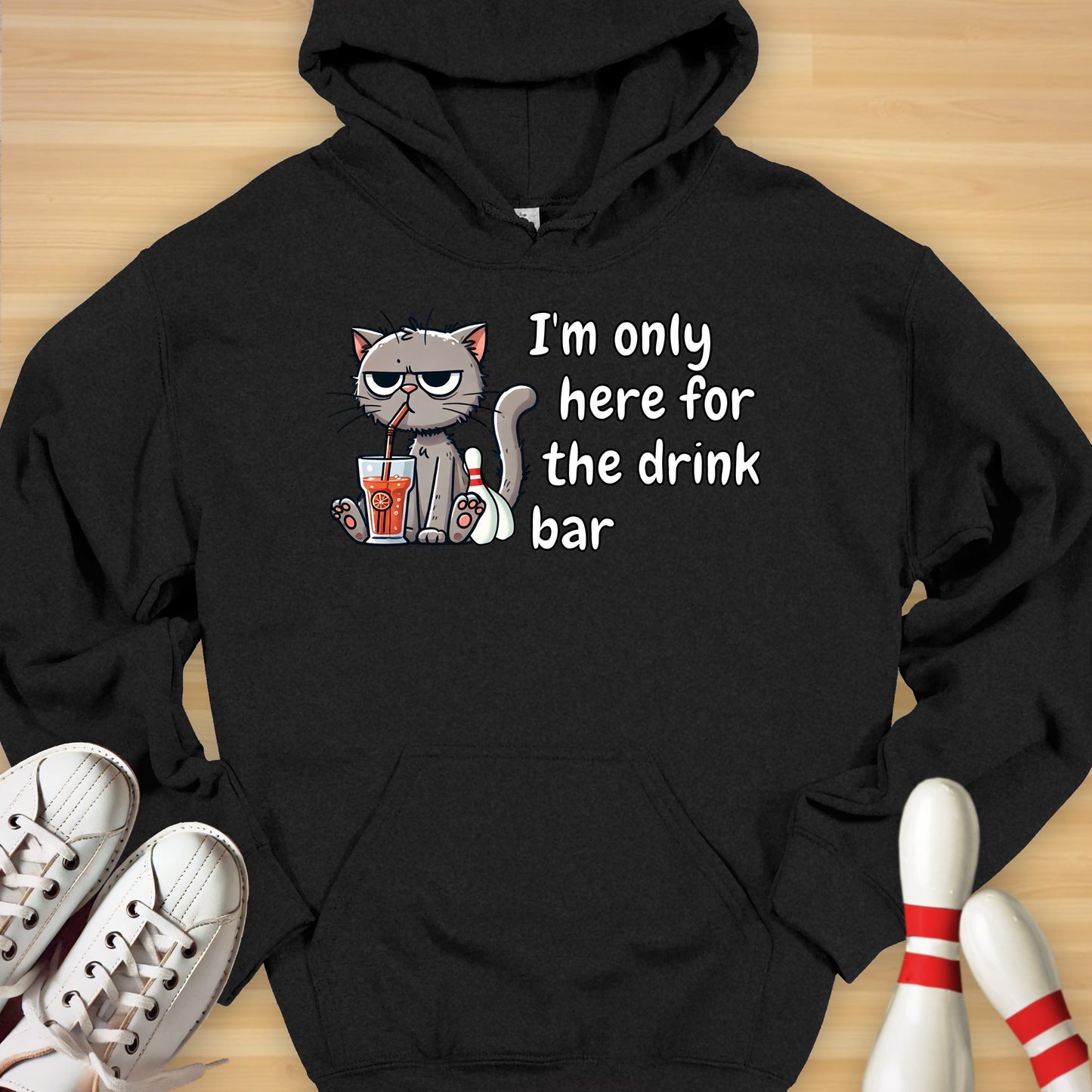 Drink Bar Cat Hoodie