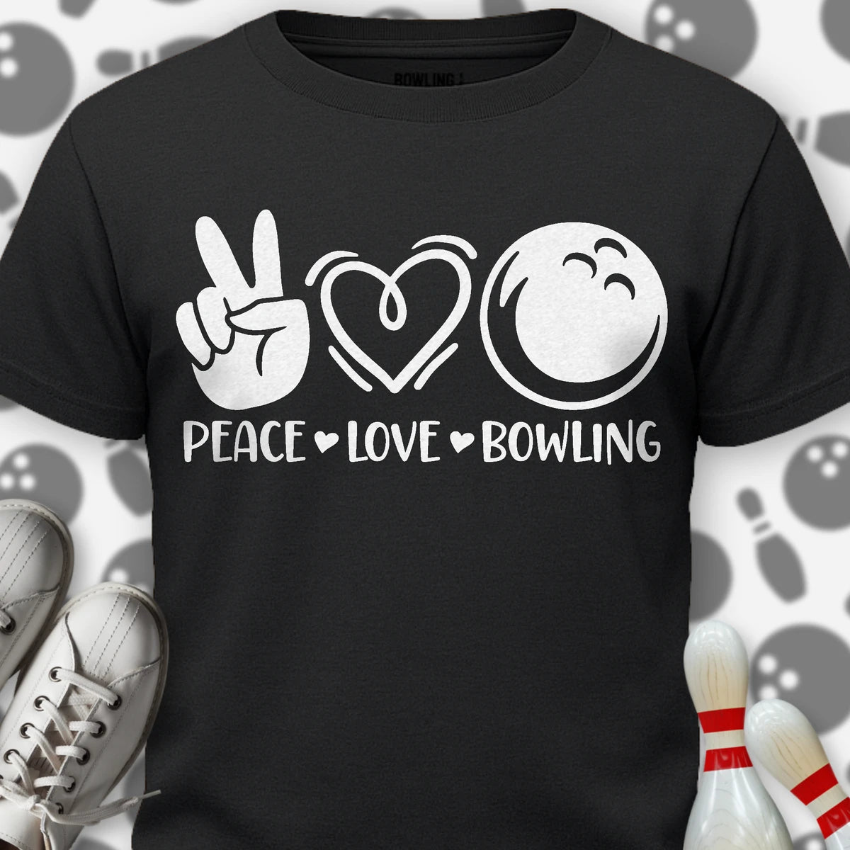 Peace Love Bowling T-Shirt
