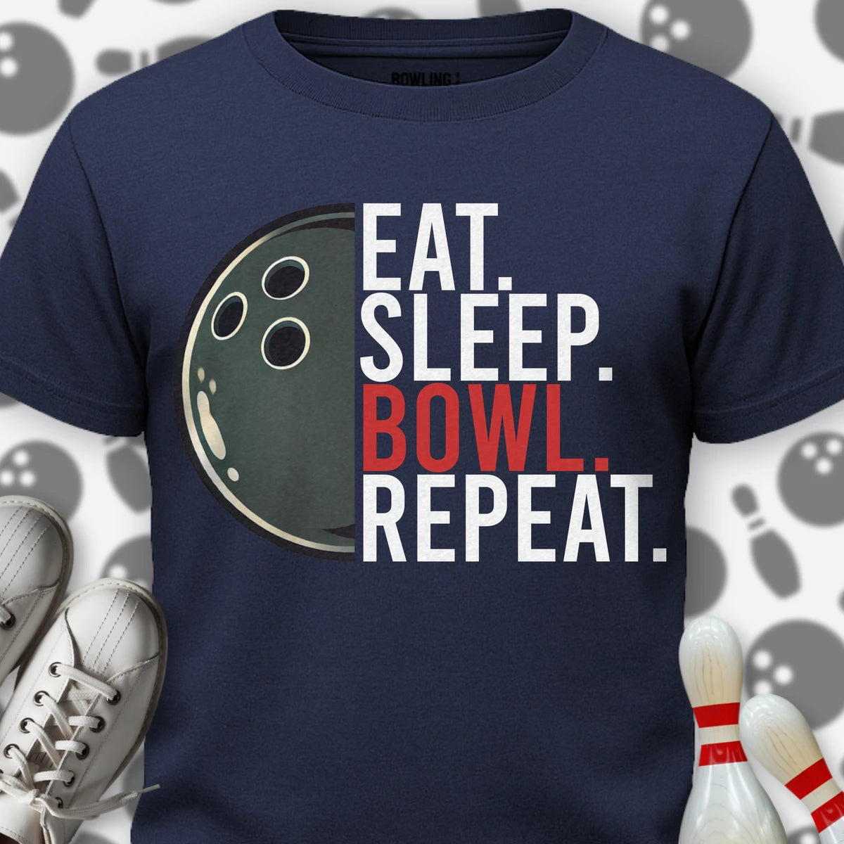 Eat Sleep Bowl Repeat T-Shirt