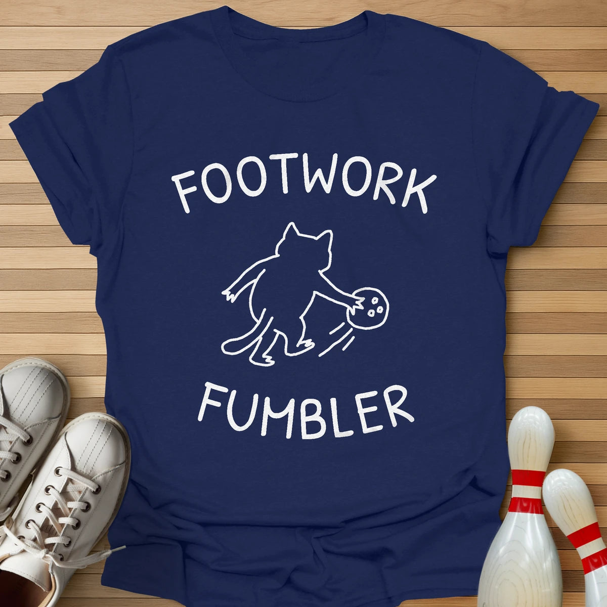 Footwork Fumbler Cartoon T-Shirt