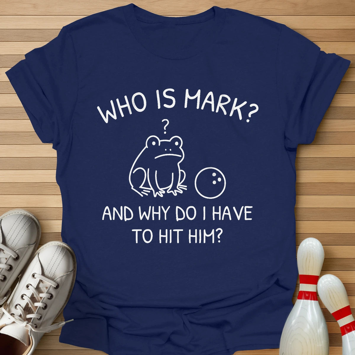 Who Is Mark Cartoon T-Shirt