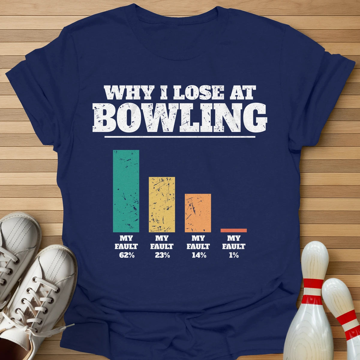 Why I Lose Bar Chart T-Shirt