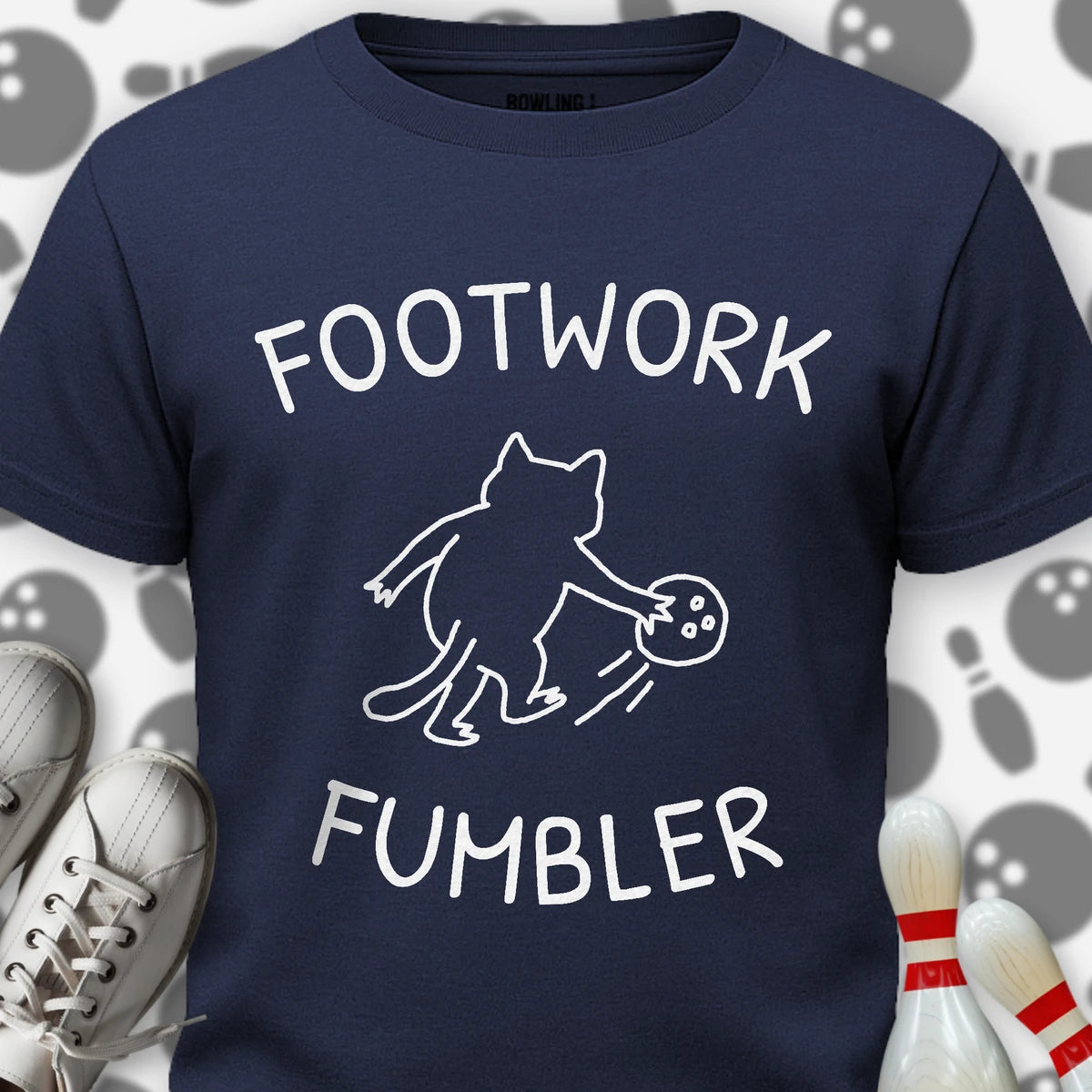 Footwork Fumbler Cartoon T-Shirt