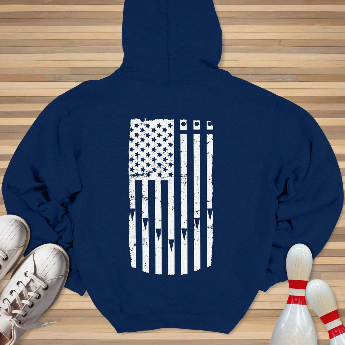 Lane Flag White Hoodie