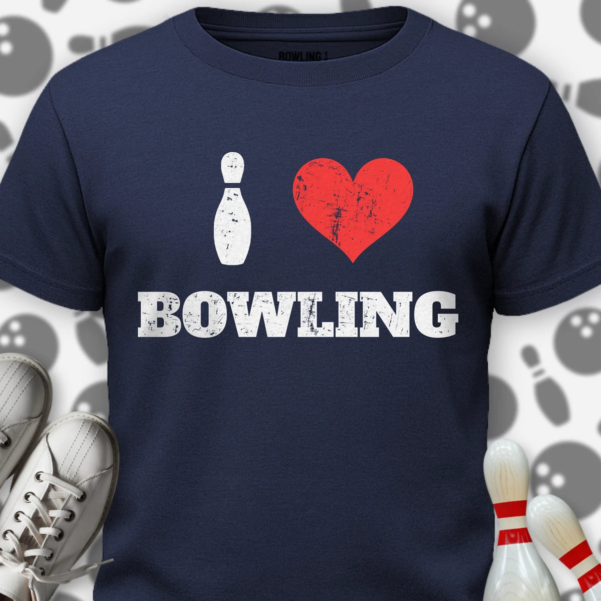 I Heart Bowling Pin T-Shirt
