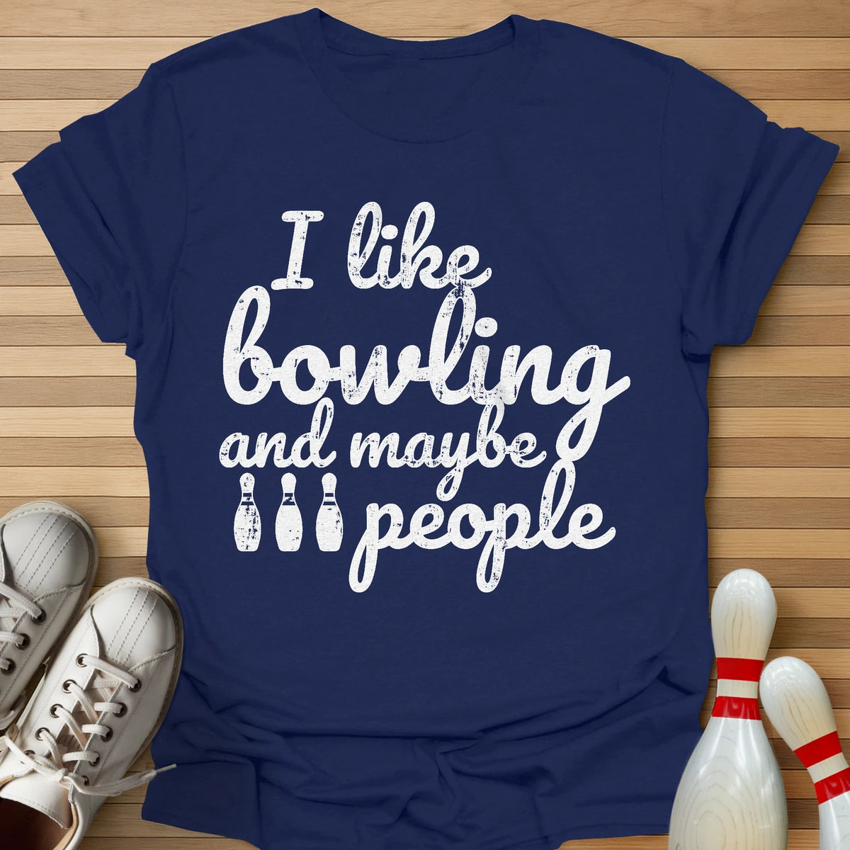 Bowling And 3 People T-Shirt