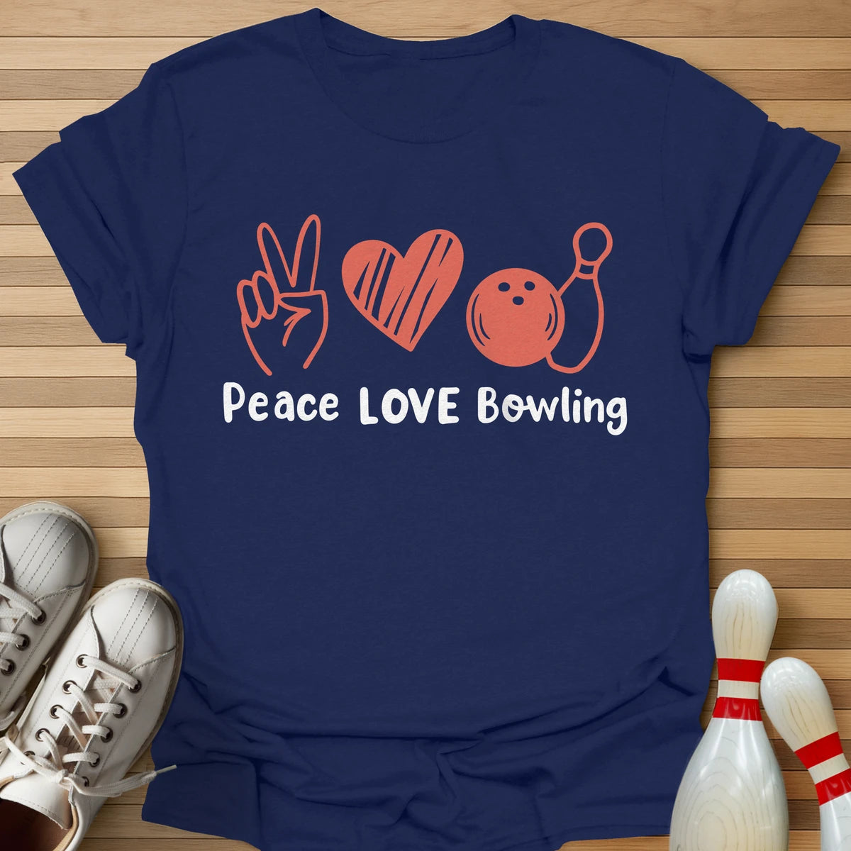 Peace Love & Bowling T-Shirt
