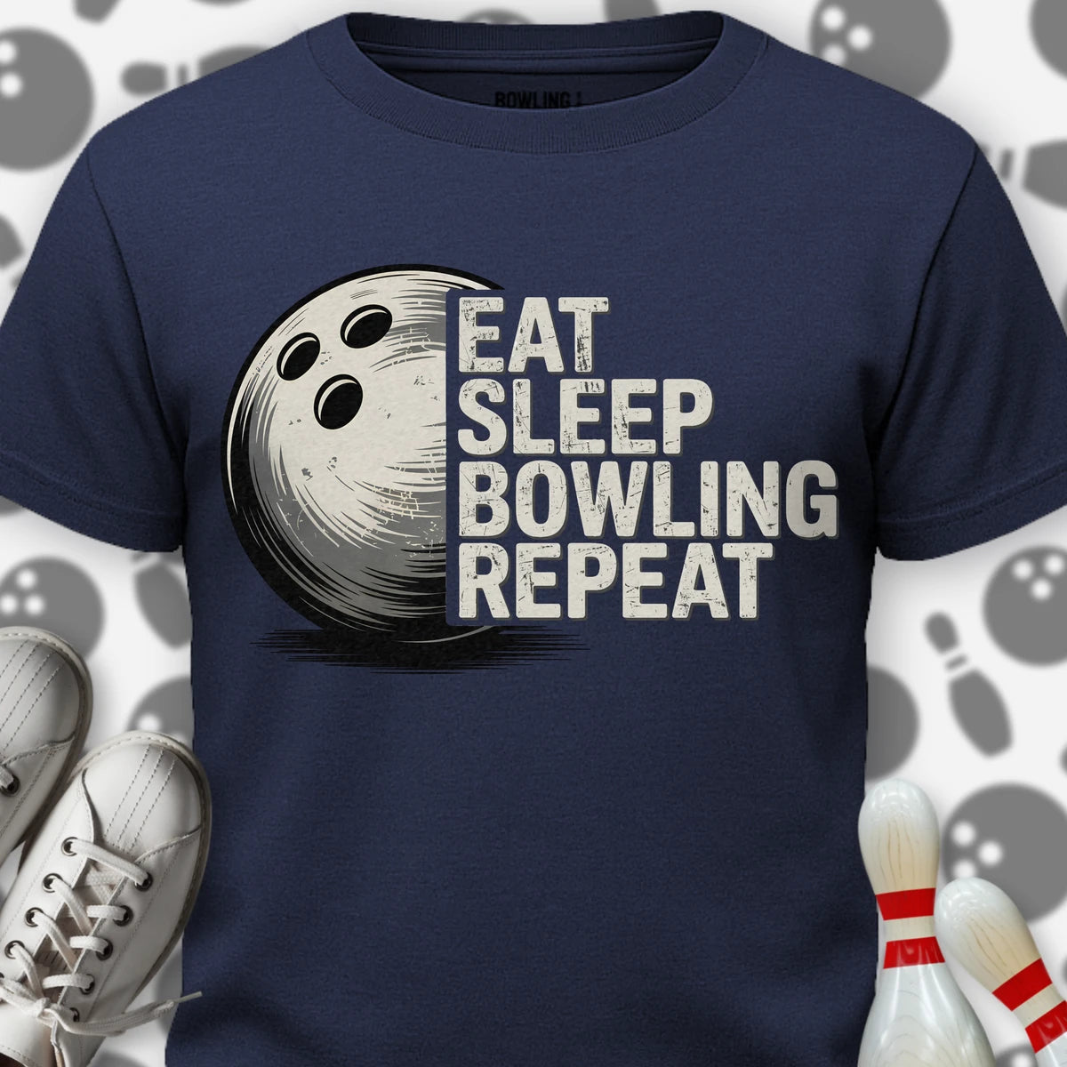 Eat Sleep Bowling Repeat T-Shirt