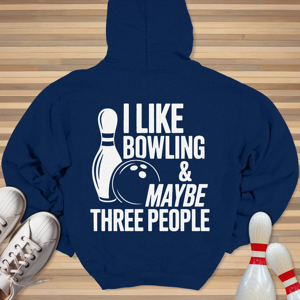 I Like Bowling Hoodie