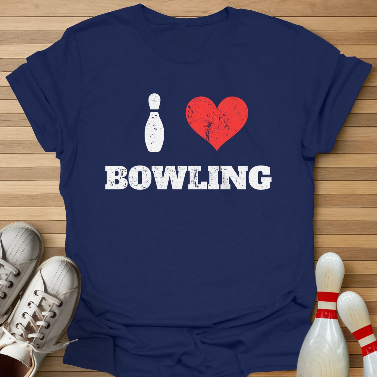 I Heart Bowling Pin T-Shirt