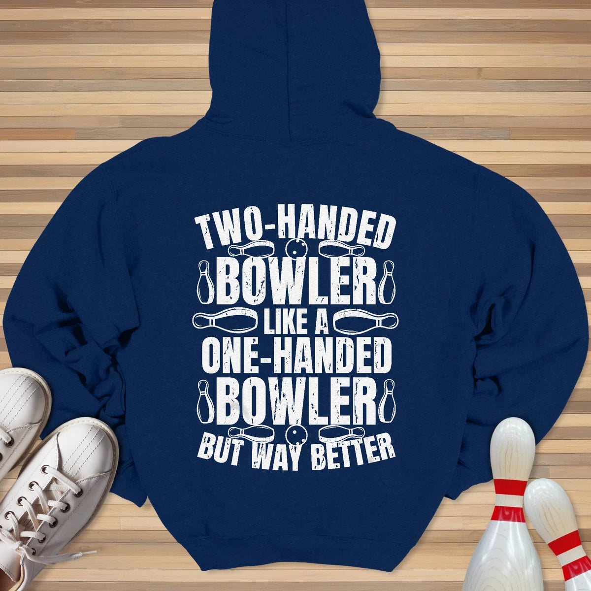 Two Handed Bowler Hoodie