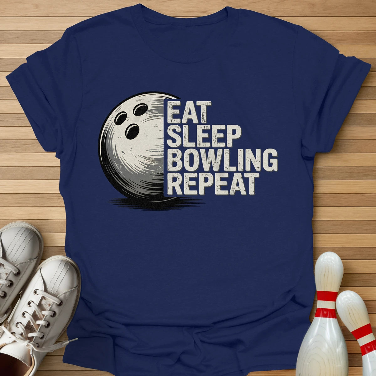 Eat Sleep Bowling Repeat T-Shirt