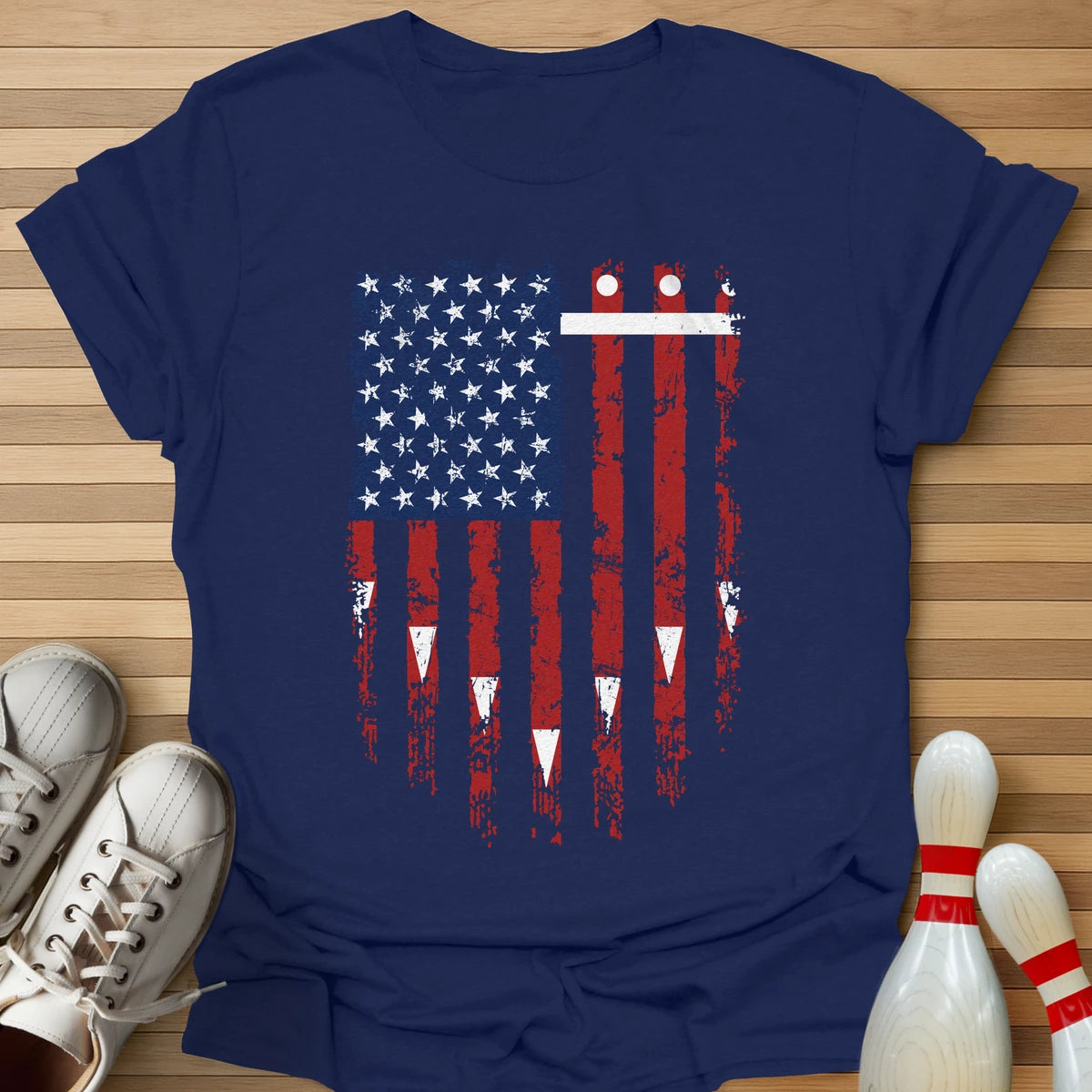 Bowling Lane Flag T-Shirt