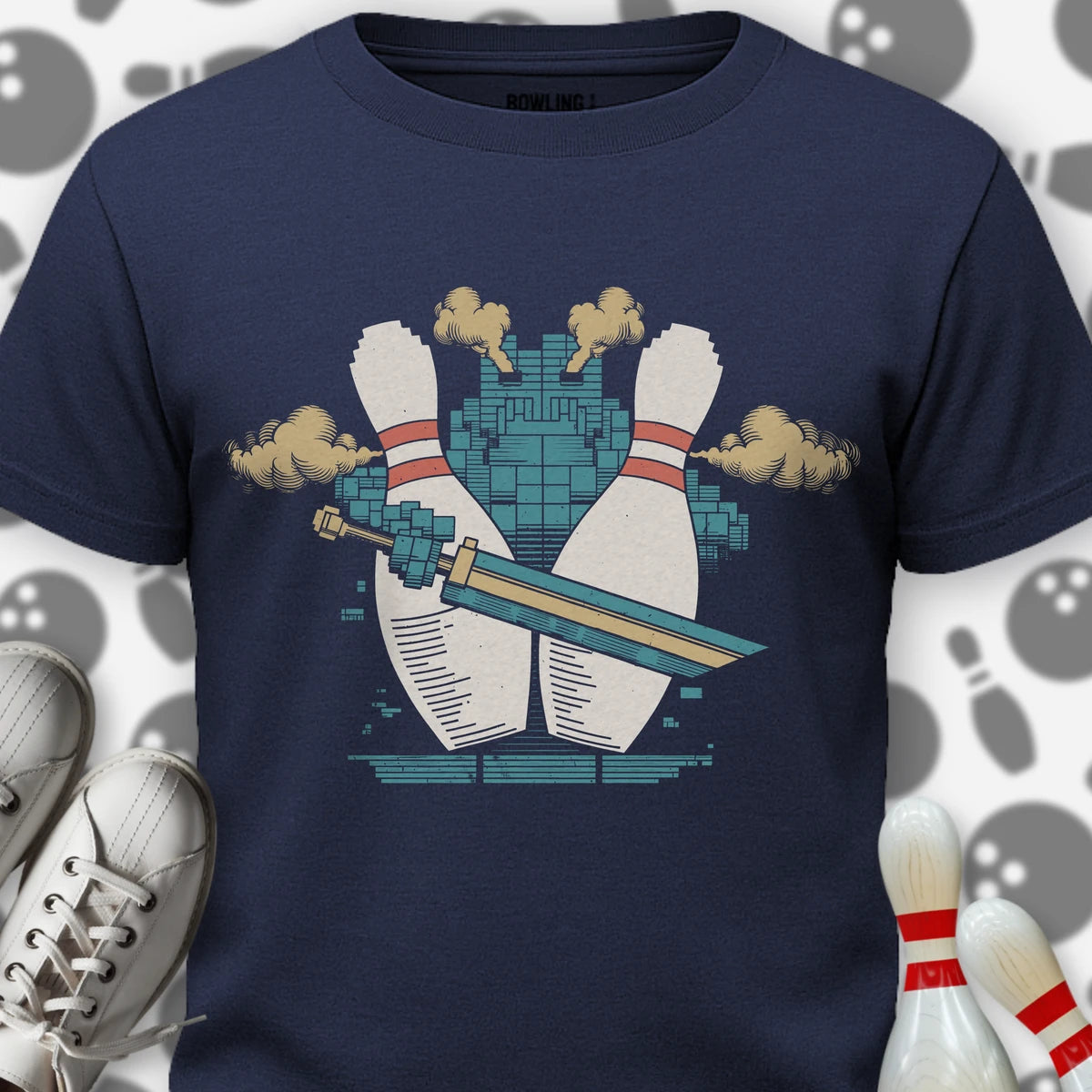 Retro Pin Swordsman T-Shirt