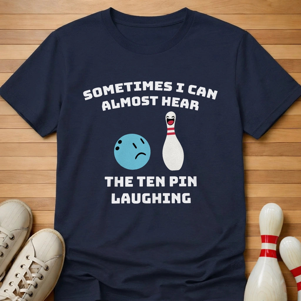 Ten Pin Laughing Cartoon T-Shirt