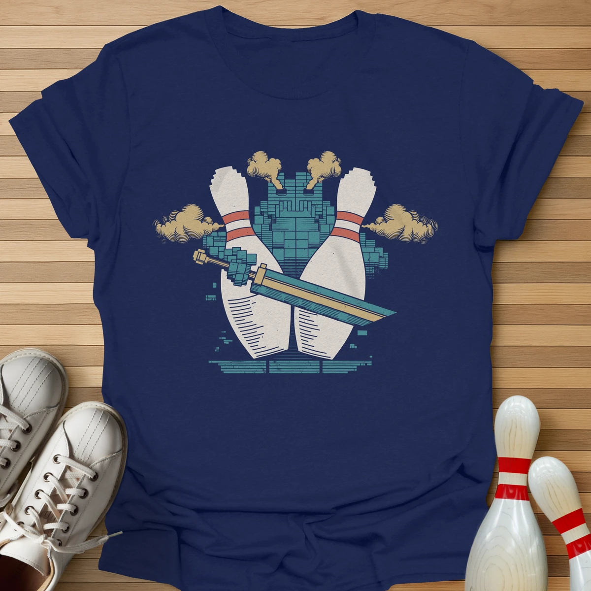 Retro Pin Swordsman T-Shirt