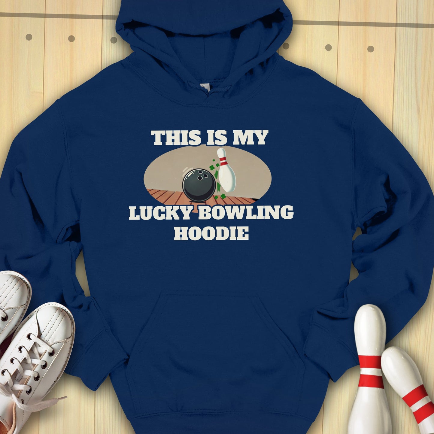 Lucky Bowling Hoodie Hooded Sweatshirt