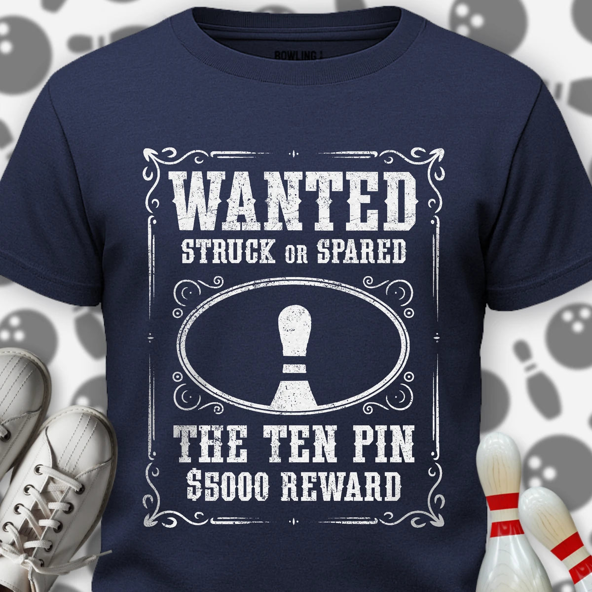Wanted 10 Pin T-Shirt
