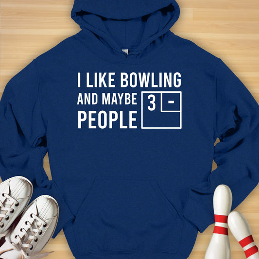 Bowling & Maybe 3 People Scoreboard Hoodie