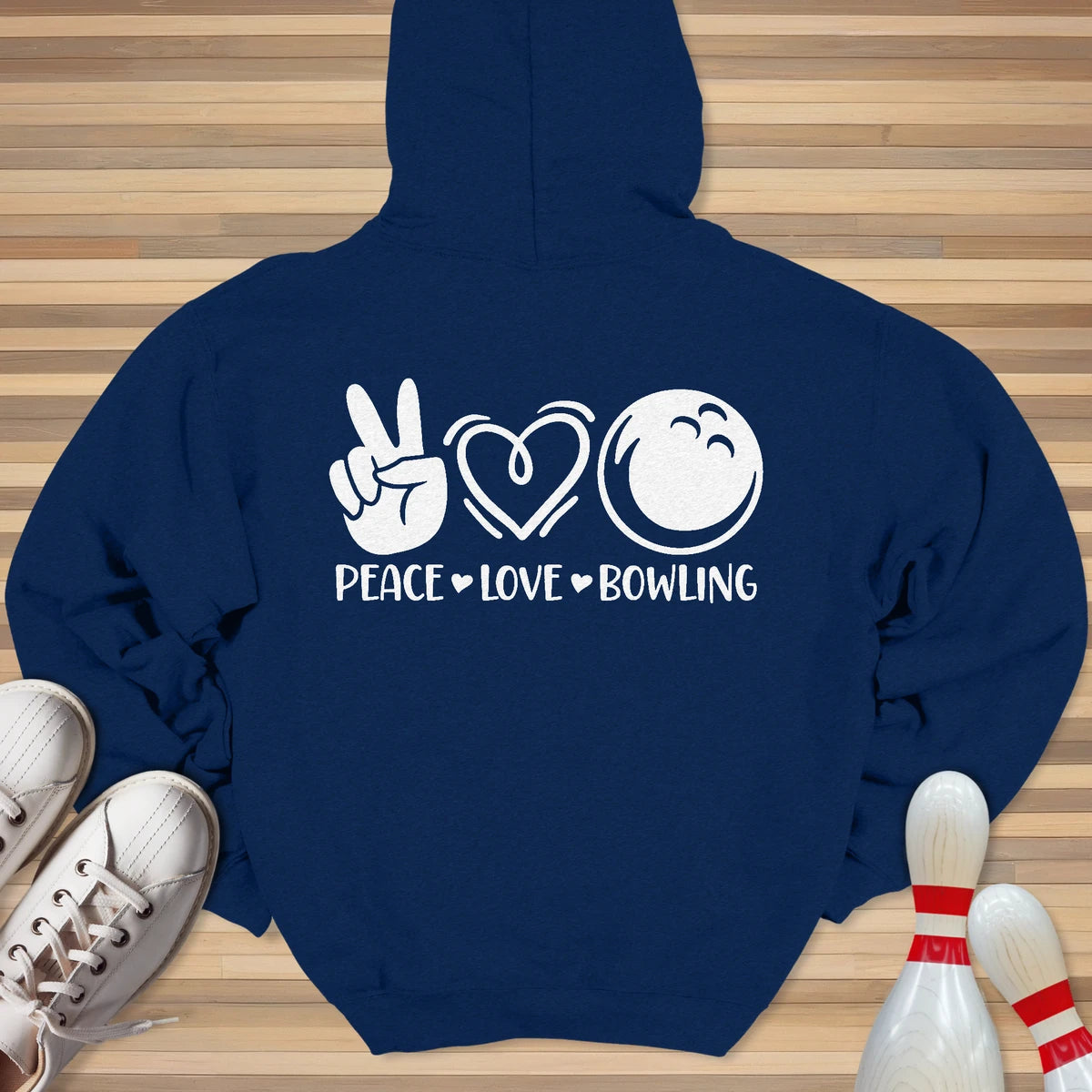 Peace Love Bowling Hoodie