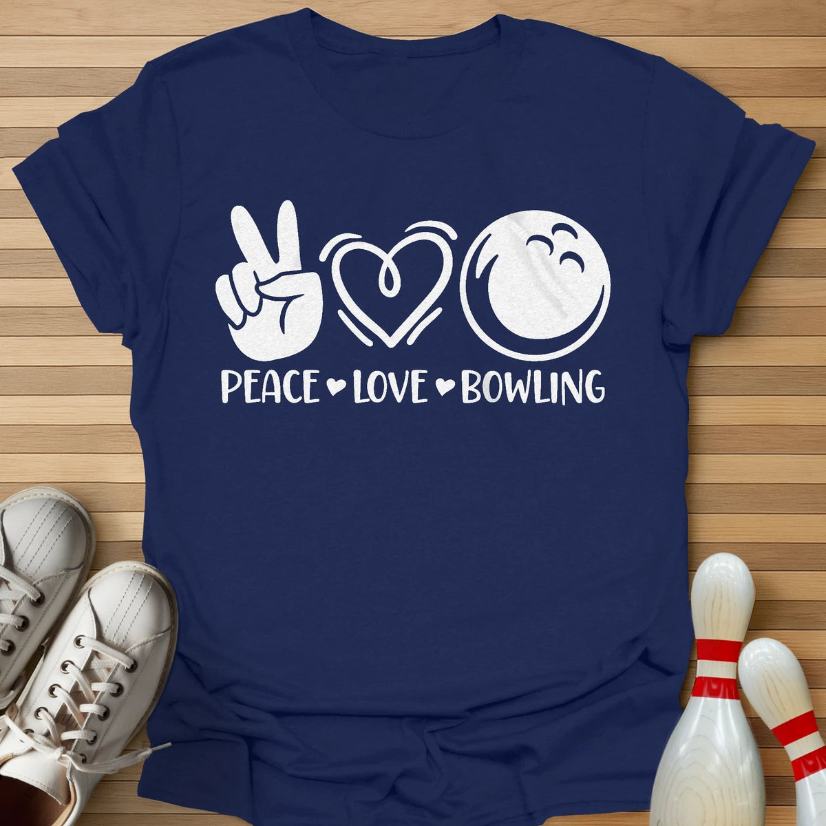 Peace Love Bowling T-Shirt