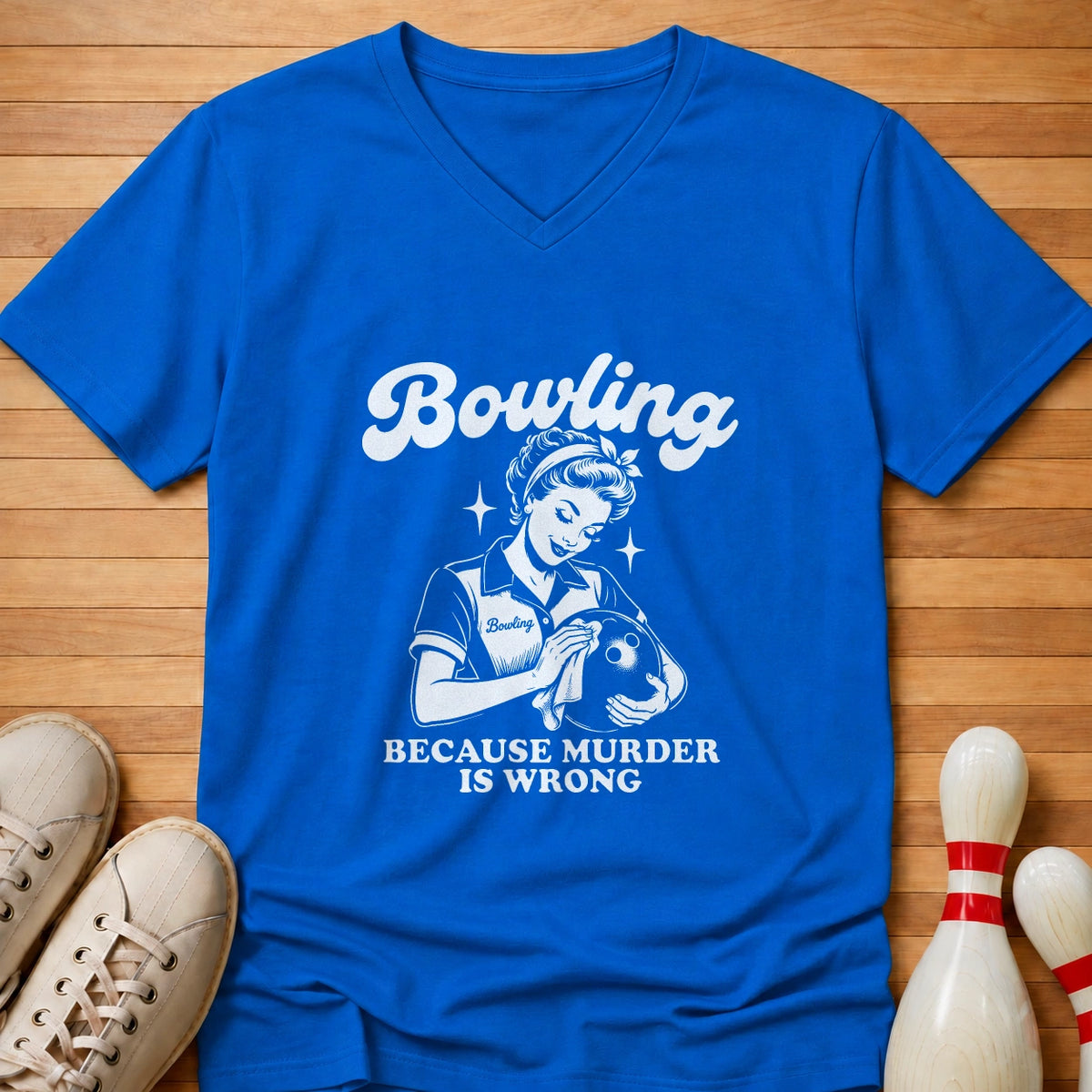 Because Murder Is Wrong Women's V-Neck