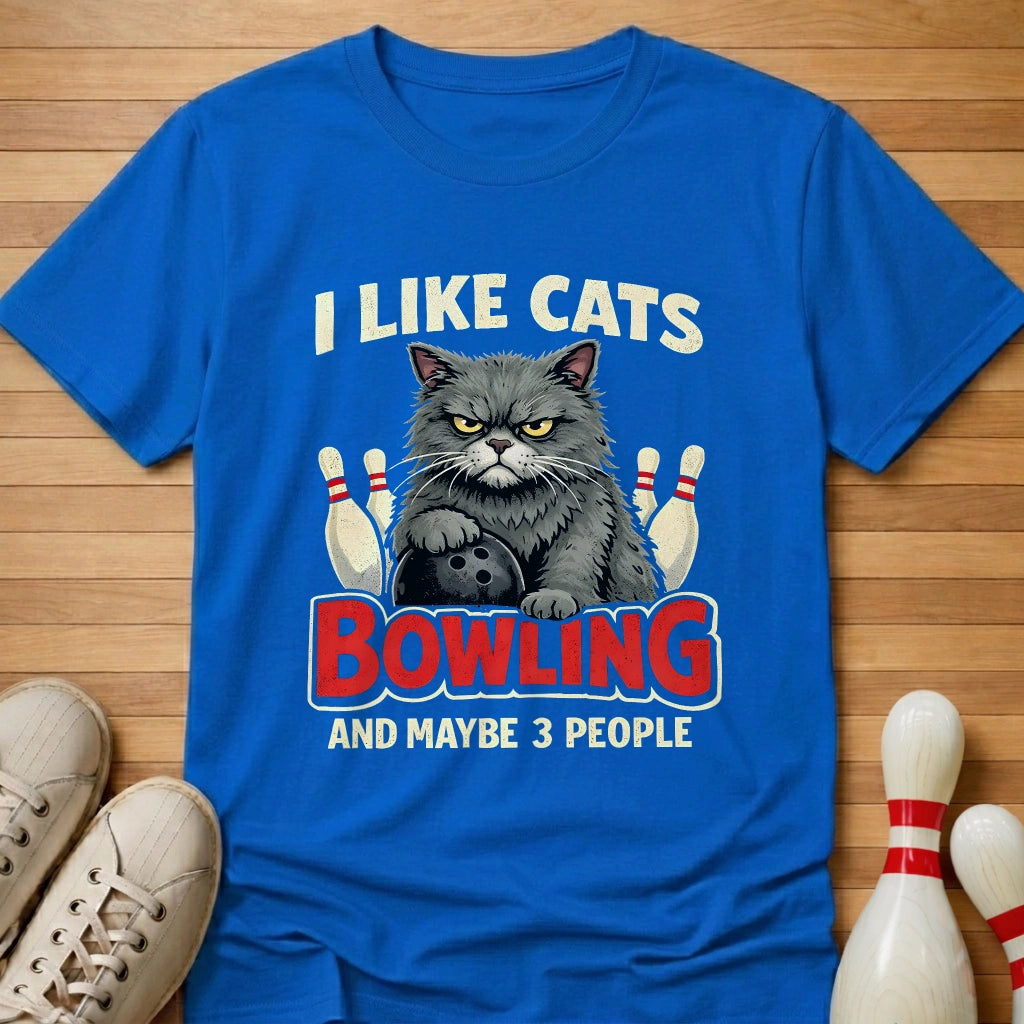 Cat Loving Bowler T-Shirt