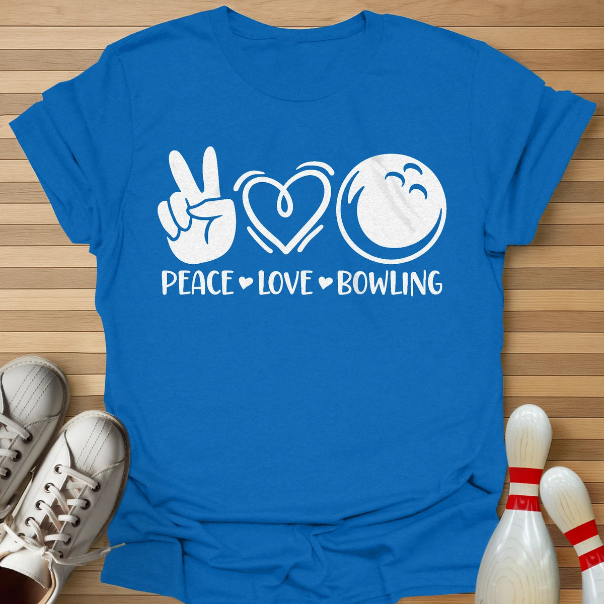 Peace Love Bowling T-Shirt