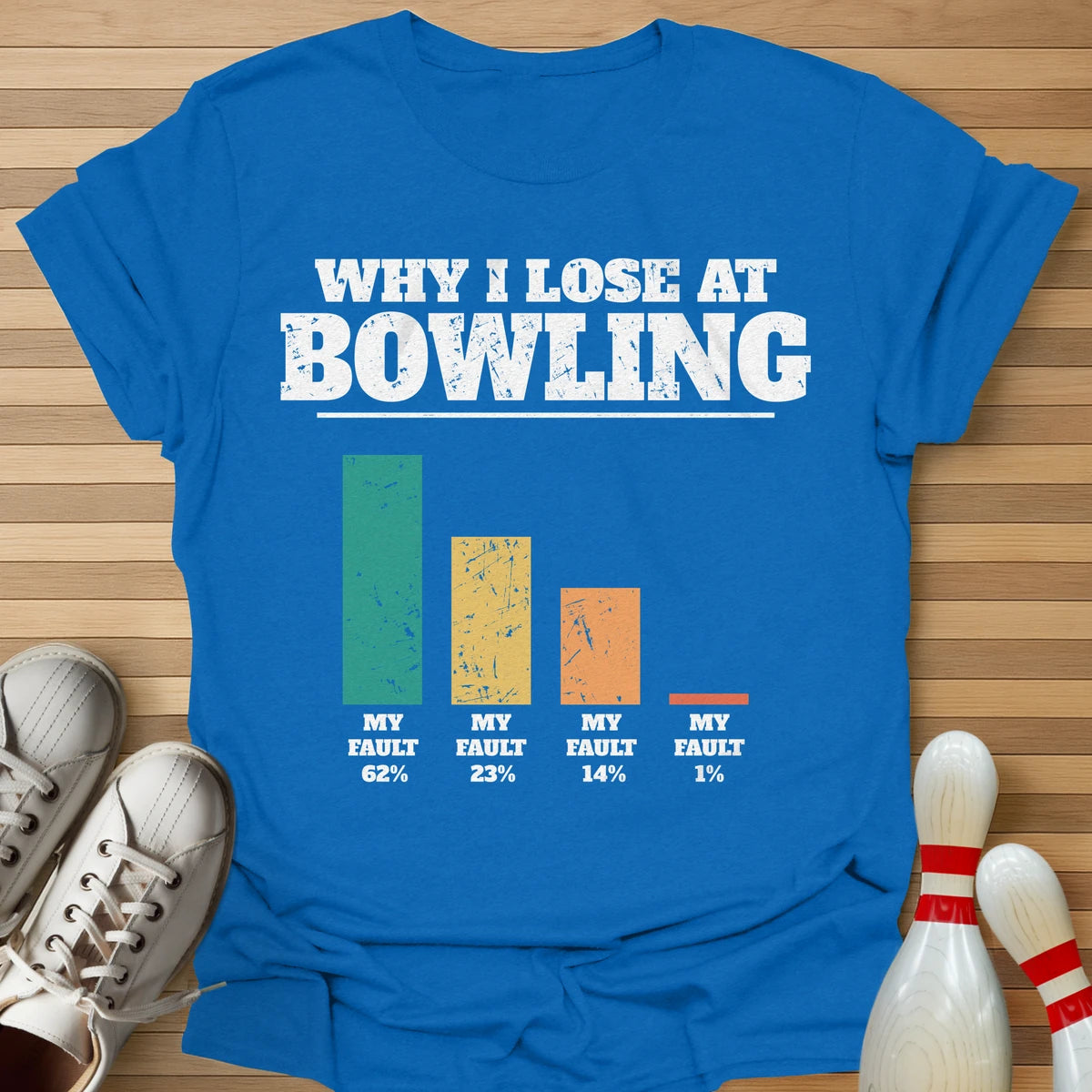 Why I Lose Bar Chart T-Shirt