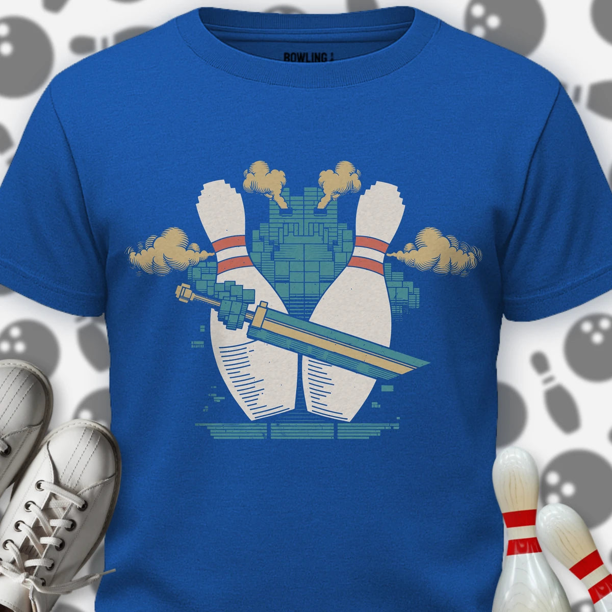 Retro Pin Swordsman T-Shirt