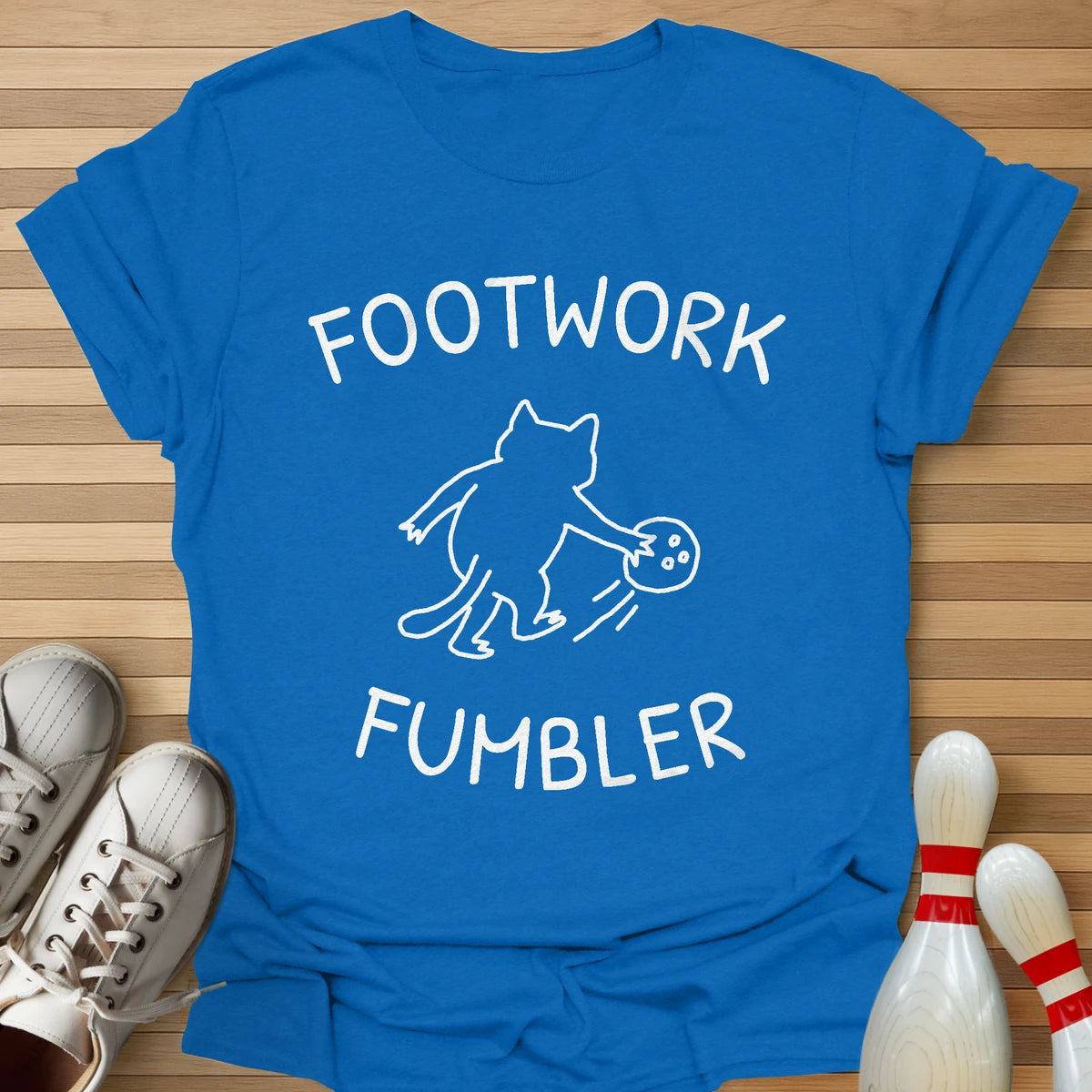 Footwork Fumbler Cartoon T-Shirt
