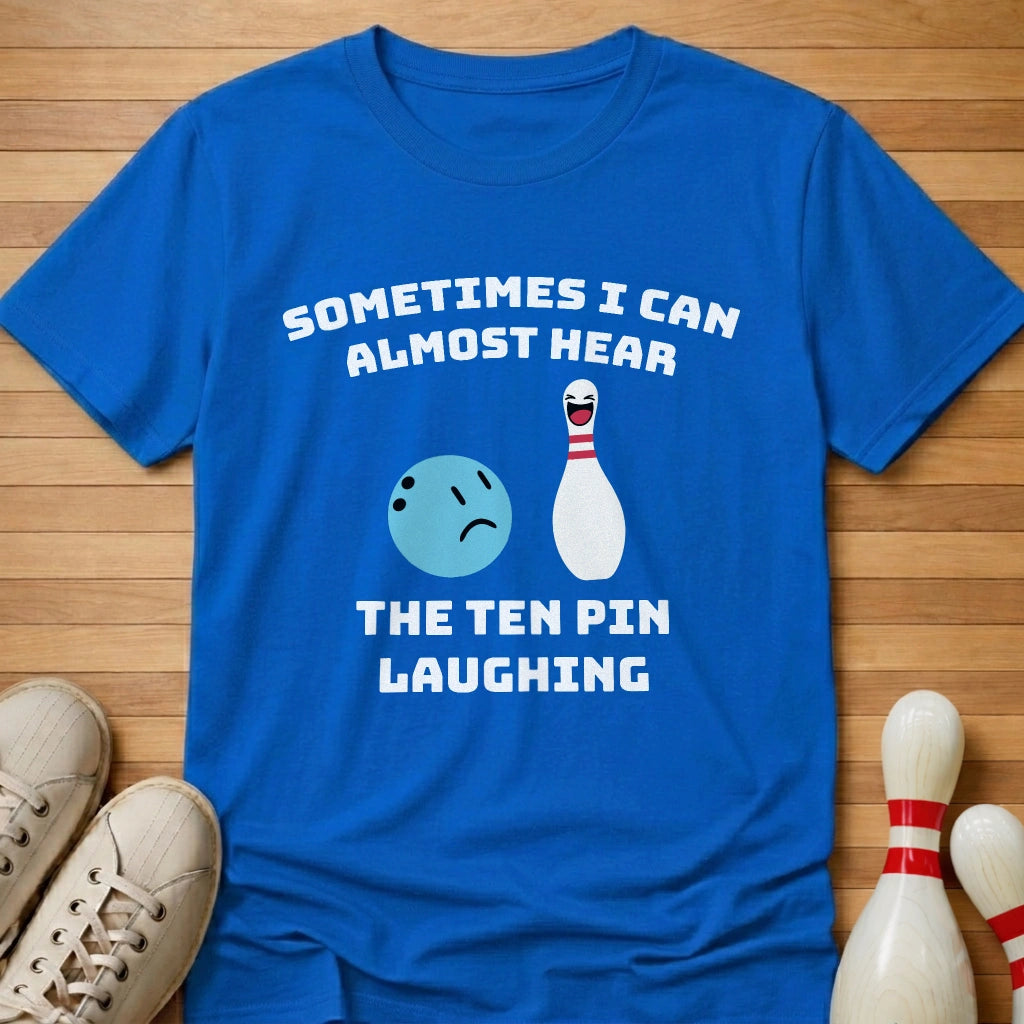 Ten Pin Laughing Cartoon T-Shirt
