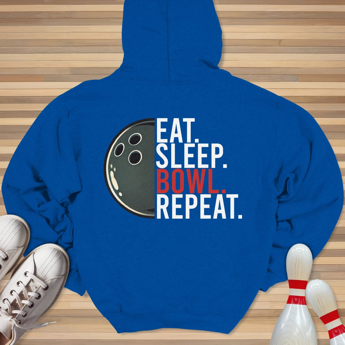 Eat Sleep Bowl Repeat Hoodie