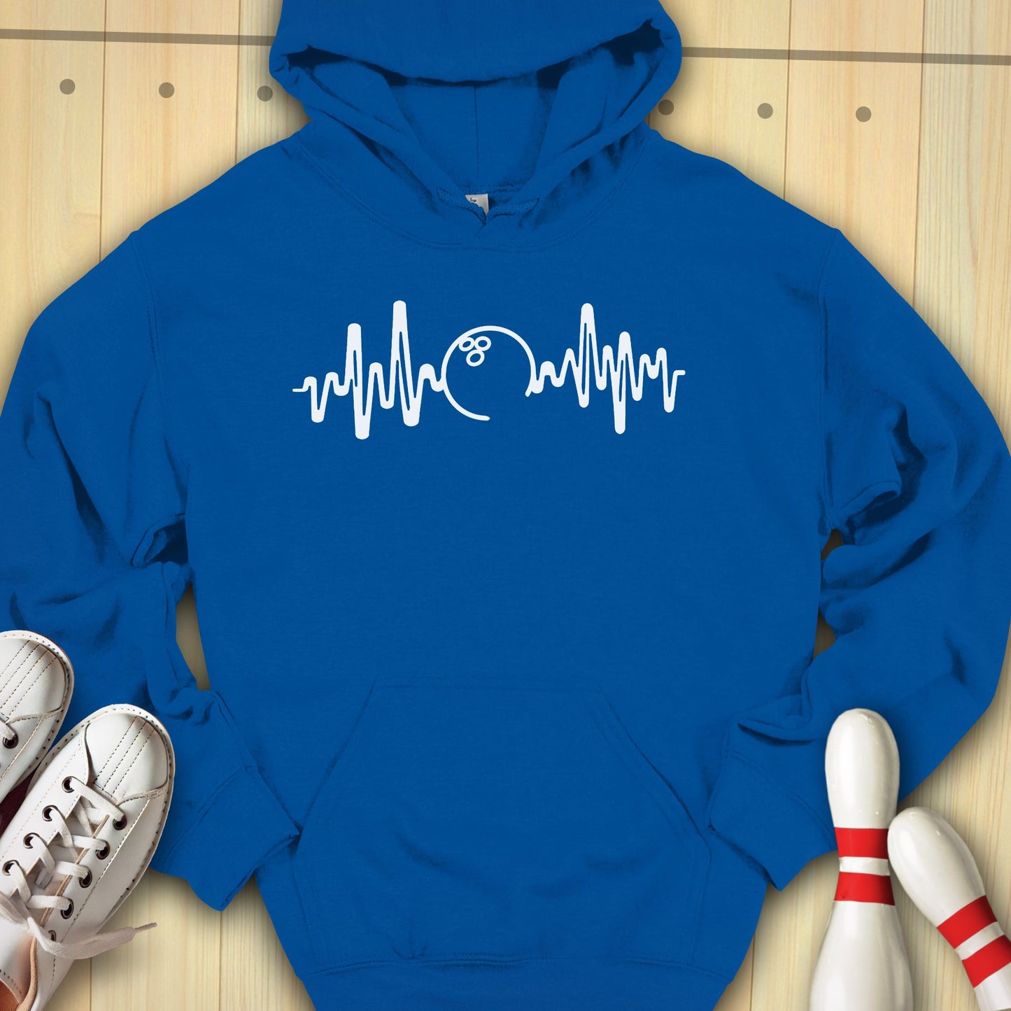 Bowling Heartbeat Hooded Sweatshirt