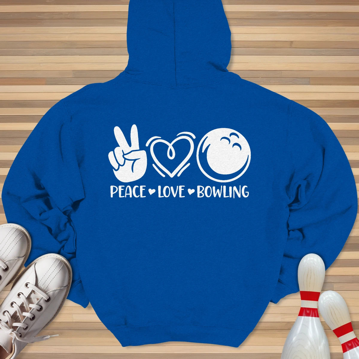 Peace Love Bowling Hoodie