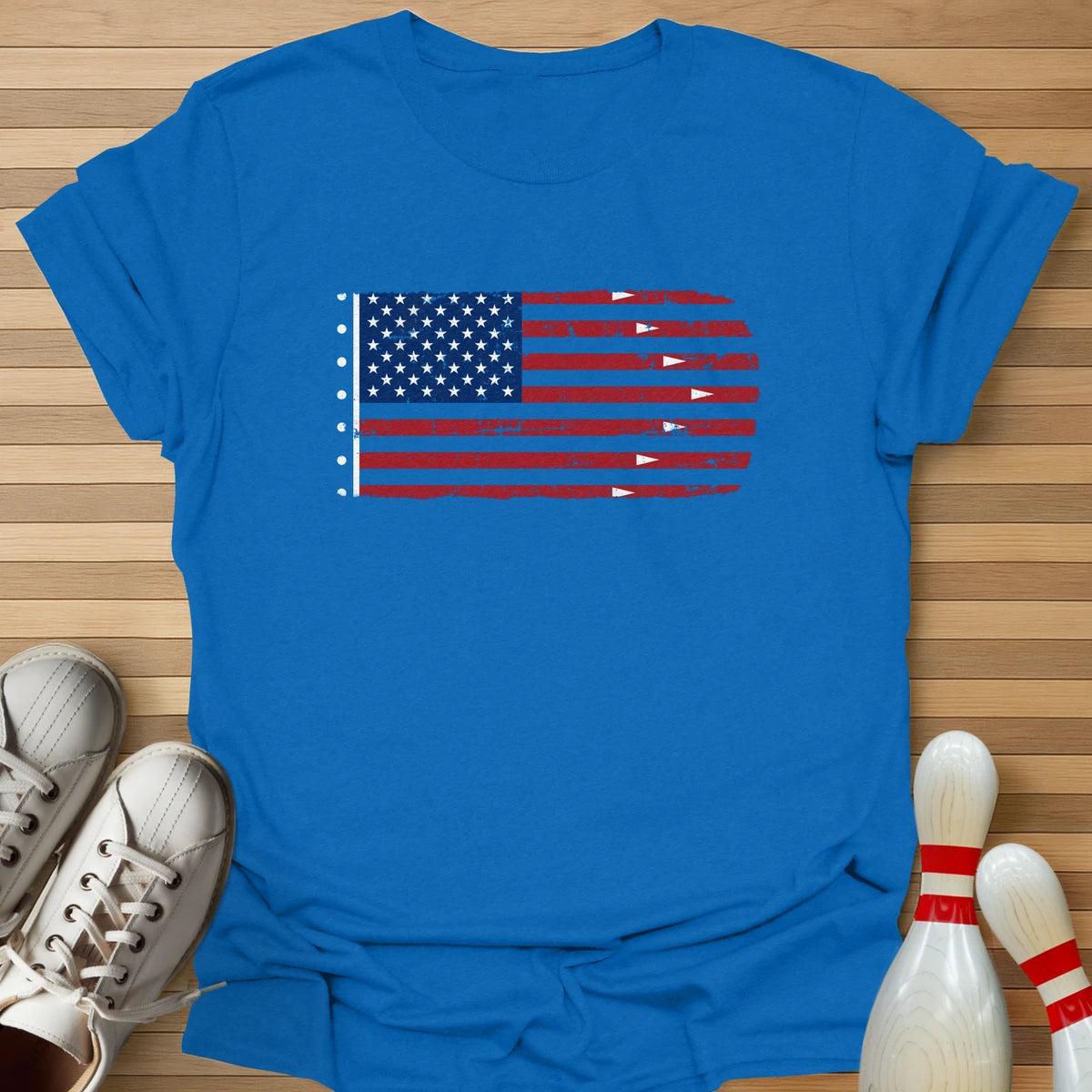 Bowling US Flag T-Shirt