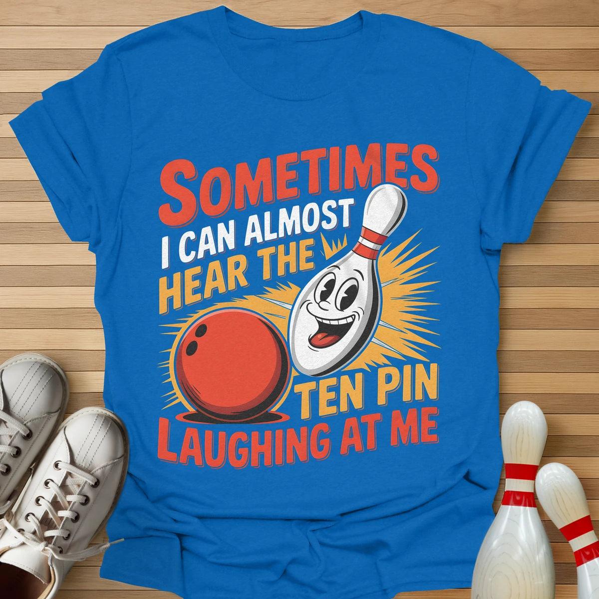 Ten Pin Laughing Retro T-Shirt